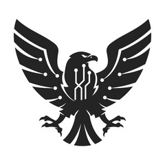 Eagle logo template Isolated. Brand Identity. Icon Abstract Vector graphic