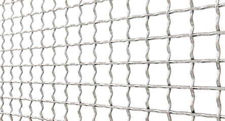 Fototapeta premium Built to Last: Showcase the enduring spirit of your industrial products with this 3D frame. The double-crimped steel wire mesh symbolizes resilience and reliability. 