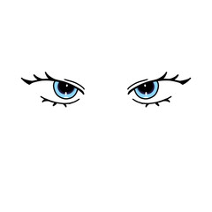 Blue Eyes Illustration