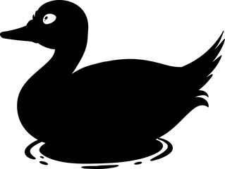 Serene Ducks on Water Illustration