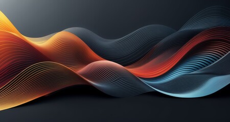  Abstract Art - Colorful Waveform