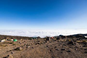 Above the Clouds: Camping at Karanga Camp, Mt. Kilimanjaro