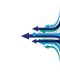 動きのある矢印の表紙や挿絵や背景などにも使えるベクターイラスト