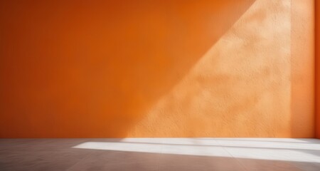  Bright and warm corner of an orange room