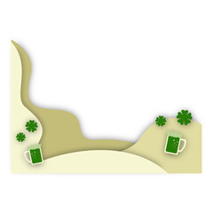 St Patrcik Paper Cut Border