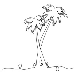 Obraz premium palm tree on a beach