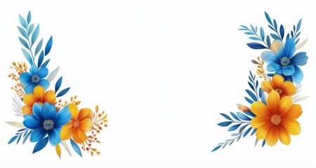 Obraz premium Vibrant floral design, perfect for a summery touch!