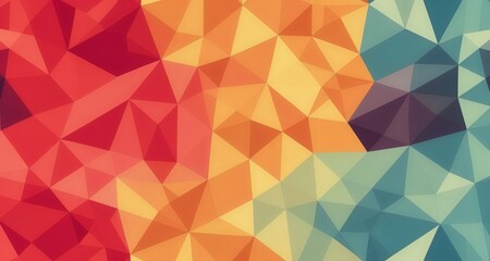 Obraz premium Vibrant geometric abstract art