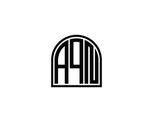 AQN logo design vector template