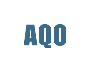 AQO logo design vector template