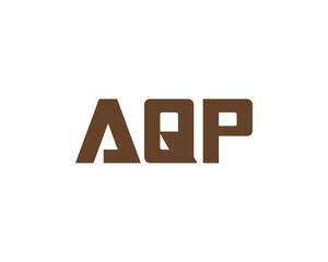 AQP logo design vector template
