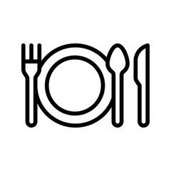 Restaurant icon set style collection in line, solid, flat, flat line style on white background