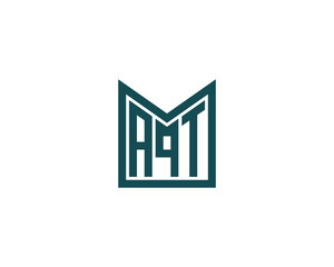 Fototapeta premium AQT Logo design vector template