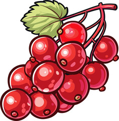 Obraz premium Harvesting Happiness The Joy of Growing and Enjoying Red Currant Fruit