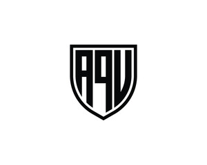 AQU logo design vector template