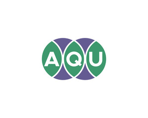 AQU logo design vector template