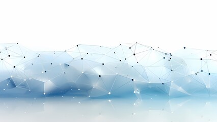 Dotted line network connects the background of science and technology