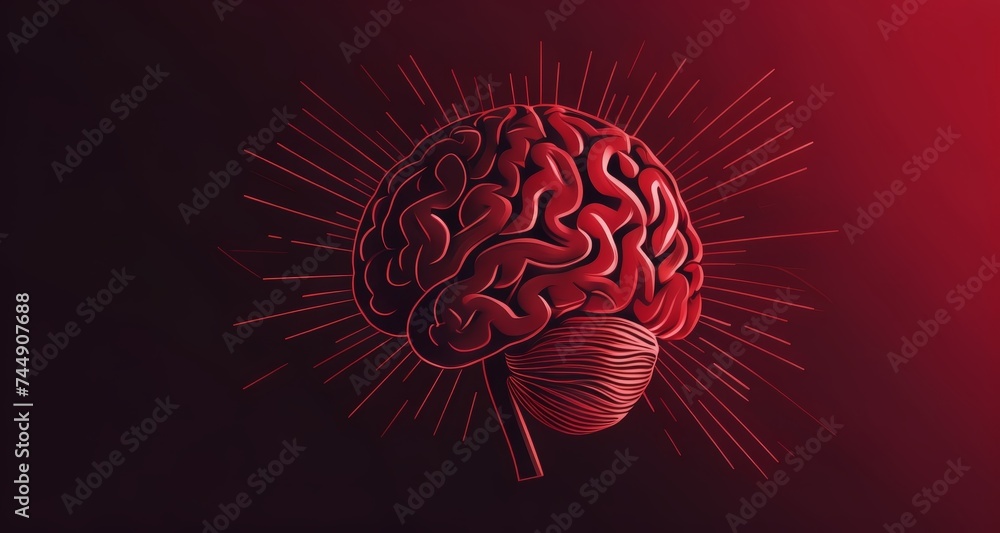 Poster exploring the intricate neural network of the human brain