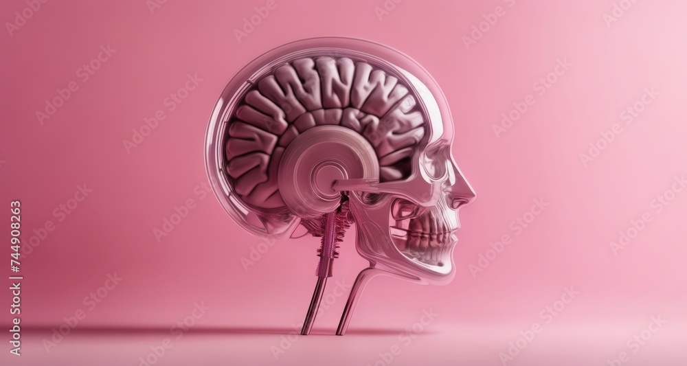 Poster exploring the intricate complexity of the human brain