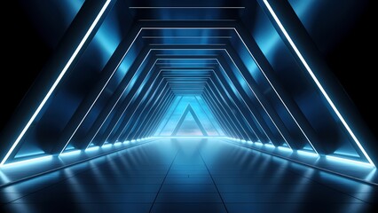 Obraz premium Abstract Glowing Time Tunnel Background