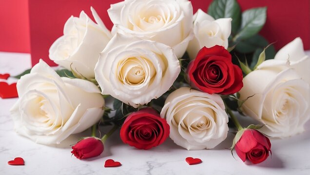 Decorative roses for Valentine's Day and important days.