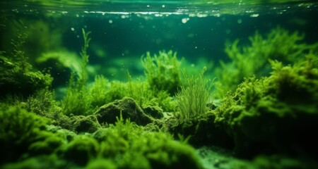 Fototapeta premium Underwater Paradise - A Close-Up of Lush Coral Reefs