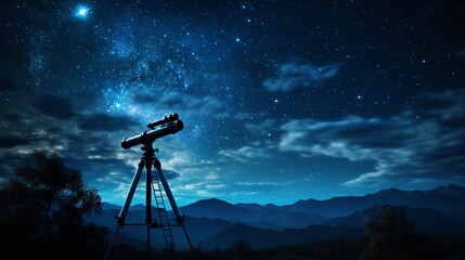 the phenomenon of seeing stars at night using a telescope