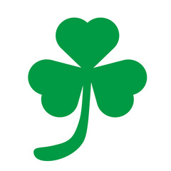 シンプルな三つ葉のクローバー