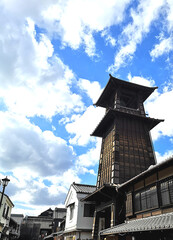 川越の時の鐘周辺の風景