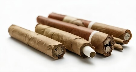 Obraz premium Five cigars, ready to be enjoyed