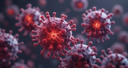  Viral outbreak - A microscopic view of a pandemic threat