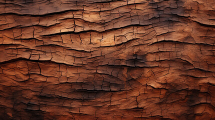 A close-up of textured tree bark.