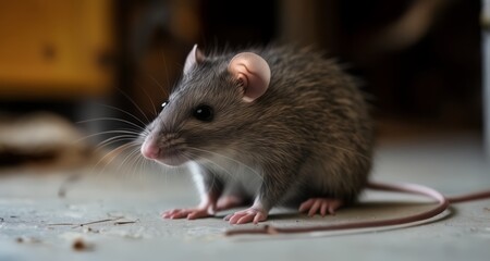  A curious mouse exploring its surroundings