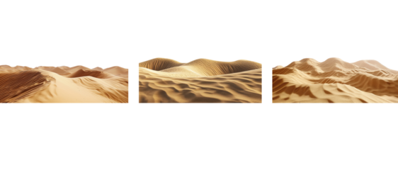 Dessert Sand Isolated on transparent background