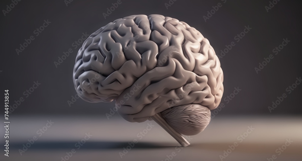 Poster exploring the intricate complexity of the human brain