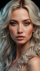 Fototapeta premium Beleza celestial, mulheres angelicais, pureza e graça, celestial