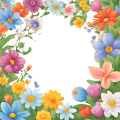 background of spring flowers - 1