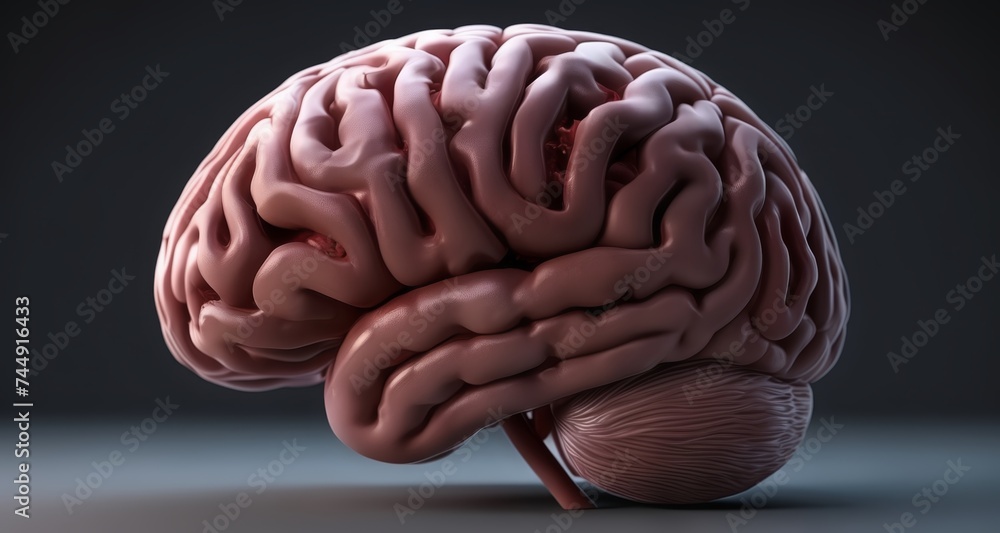 Aufkleber exploring the intricate complexity of the human brain