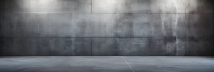 Deurstickers concrete wall and floor © Mim 123
