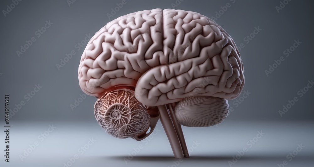 Poster exploring the intricate architecture of the human brain