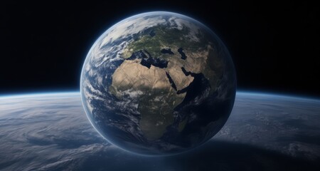  Earth's majesty from space, a view that humbles the soul