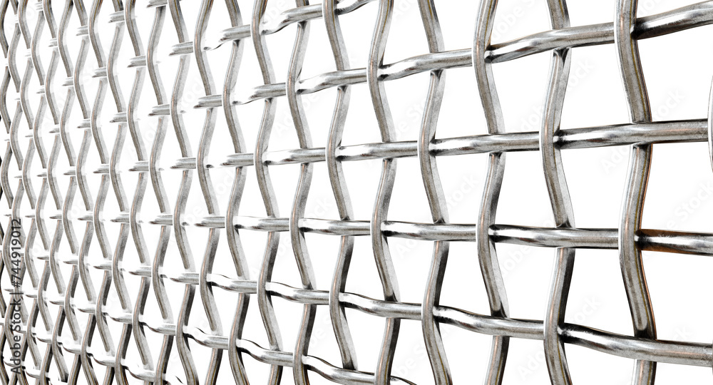 Poster innovation magnified: this 3d close-up unveils the advanced design of your inter-crimped mesh. steel