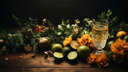 Cinco de Mayo background decorated with hats, flowers and typical Mexican ornaments,