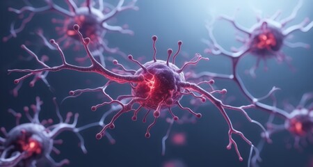  Neurons and viruses in a microscopic dance of life and defense