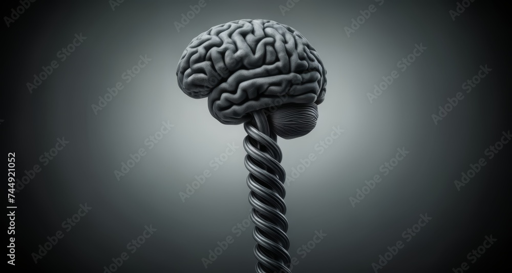 Poster exploring the intricate pathways of the human brain