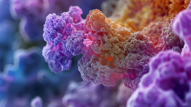 colorful symphony of structure under the electron microscope.