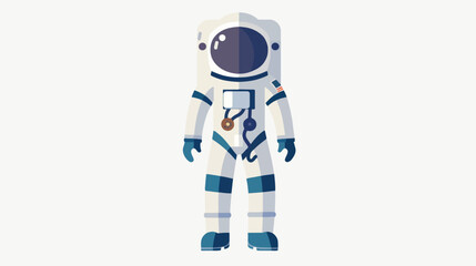 Flat design astronaut suit icon vector illustration