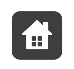 シンプルな黒色の家マーク