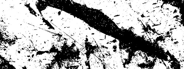 Vector black ink textures japan, paint stroke texture on white paper.