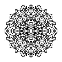 mandala art. with a simple and elegant concept. black abstract lines. suitable for decoration, wallpaper, ornament, background etc. Replaceable vector design. metal mandala wall art. wall hangings.